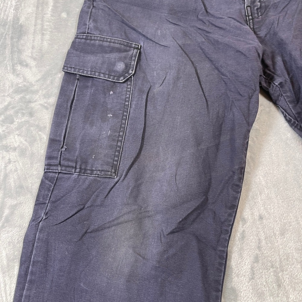 Workrite FR Navy Blue Cargo Work Pants Mens 34 Westex UltraSoft NFPA 2112 CAT 2 - Picture 3 of 10